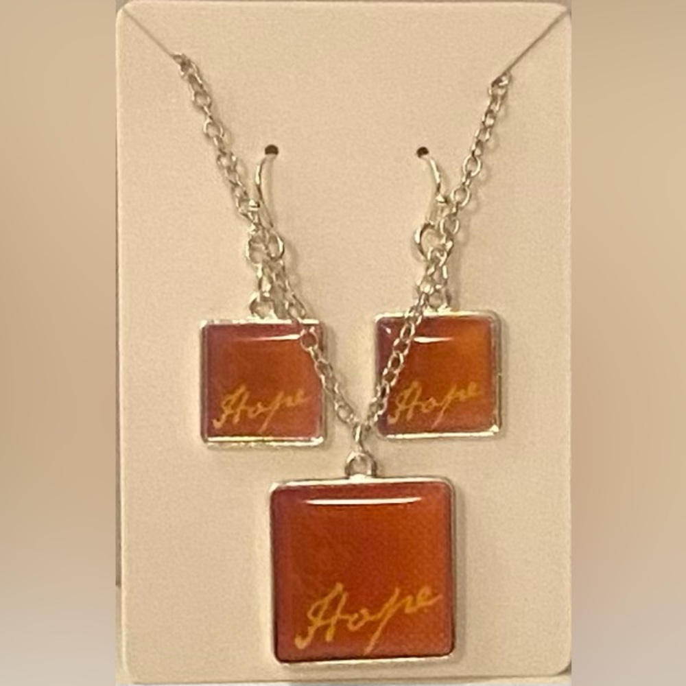 NEW “HOPE” necklace & earrings